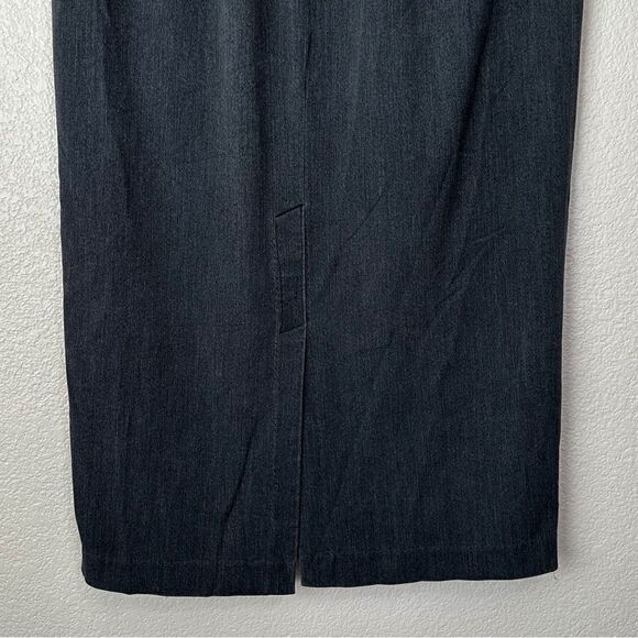 Lane Bryant Soft Denim Charcoal Gray Pencil Skirt - Picture 9 of 12